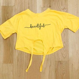 "Beautiful" Crop top